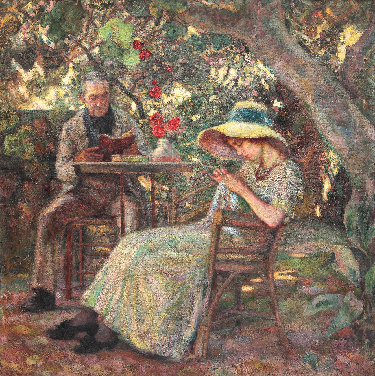 In the garden at Beaucaire, private collection